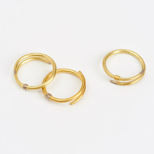The Garnered - Jean Scott Moncrieff Crossover Rings Rose Gold Silver 1 The Garnered Thumbnail