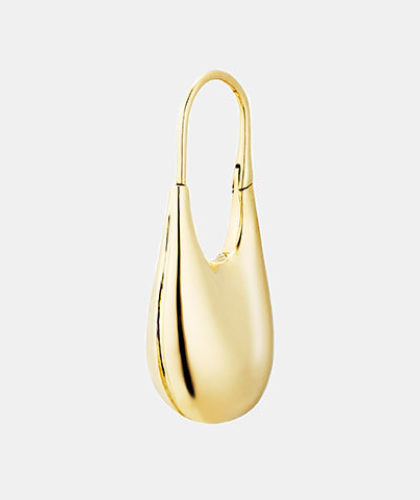 The Garnered - Kinraden Fine Jewelry 18K Gold Mini Doric Earring The Garnered Side Thumbnail