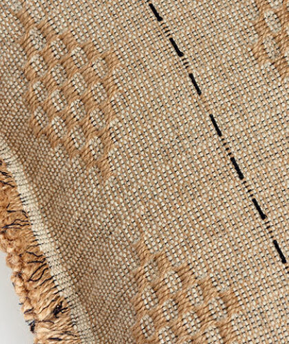 The Garnered - The Garnered Maria Sigma Hand Woven Textiles Large Cushion Detail Thumbnail