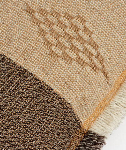 The Garnered - The Garnered Maria Sigma Hand Woven Textiles Small Cushion 2 Detail Thumbnail