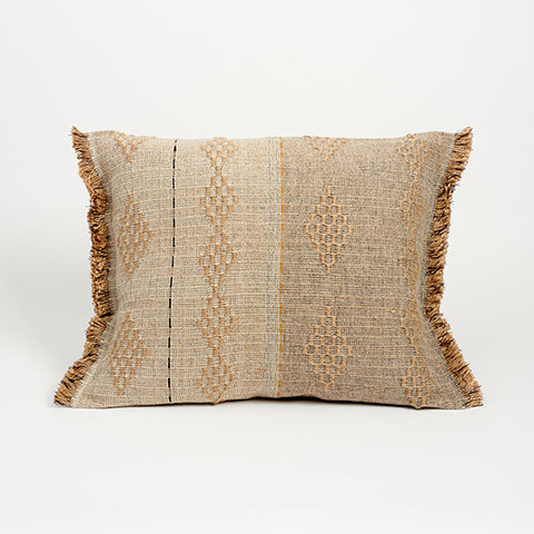 The Garnered - The Garnered Maria Sigma Hand Woven Textiles Large Cushion Thumbnail