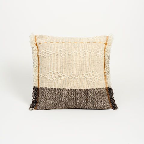 The Garnered - The Garnered Maria Sigma Hand Woven Textiles Small Cushion 1 Thumbnail