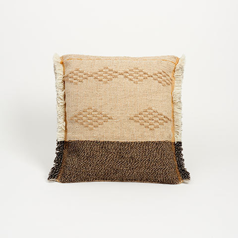 The Garnered - The Garnered Maria Sigma Hand Woven Textiles Small Cushion 2 Thumbnail