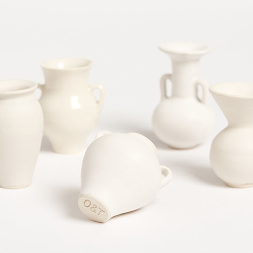 The Garnered - Object Totem Miniature Ceramic Urns Set The Garnered Detail Thumb