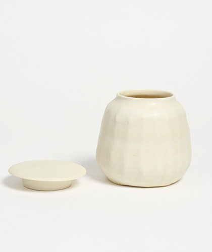 The Garnered - The Garnered Olivia Horley Fine Ceramics Lidded Jar White Alt Thumbnail