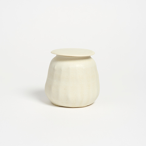 The Garnered - The Garnered Olivia Horley Fine Ceramics Lidded Jar White Thumbnail