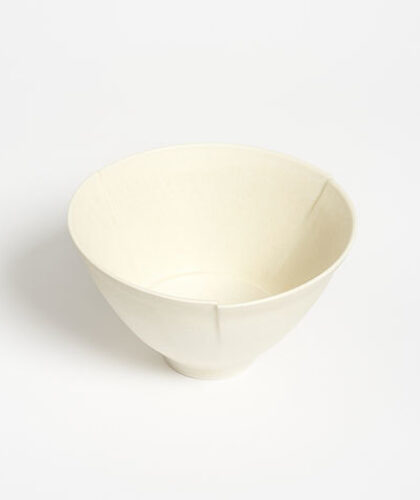 The Garnered - Olivia Horley Ceramics The Garnered Porcelain Cut Bowl Foot Above Thumbnail