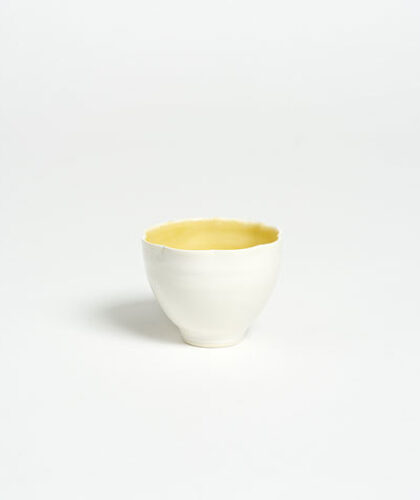 The Garnered - The Garnered Olivia Horley Ceramics Cream Yellow Tea Bowl Thumbnail