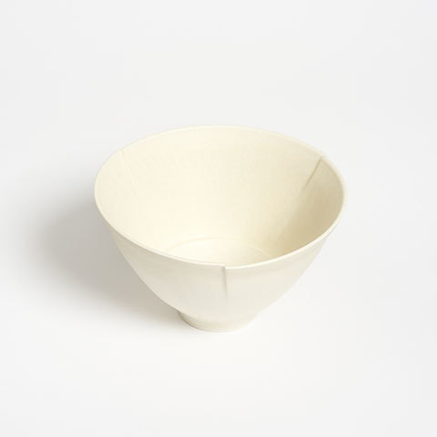 The Garnered - Olivia Horley Ceramics The Garnered Porcelain Cut Bowl Foot Above Thumbnail