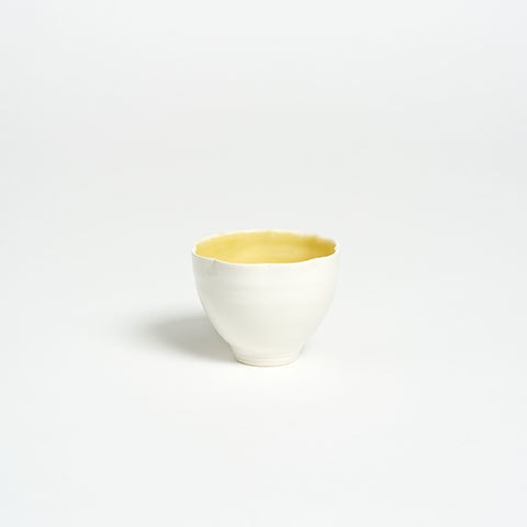 The Garnered - The Garnered Olivia Horley Ceramics Cream Yellow Tea Bowl Thumbnail