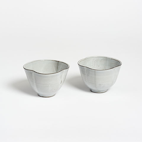 The Garnered - The Garnered Olivia Horley Ceramics Grey Bowl Pair Thumbnail