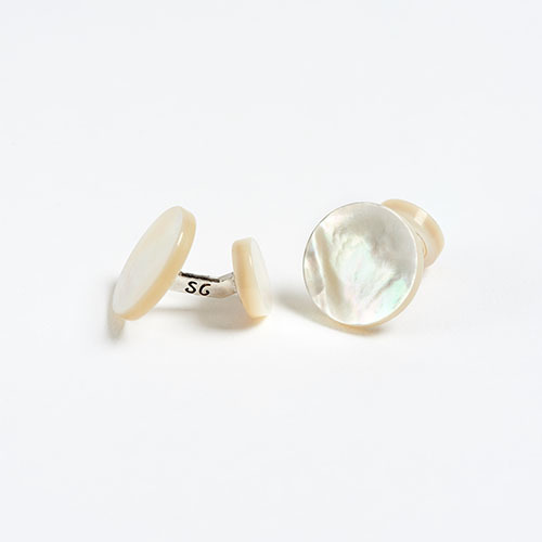 The Garnered - Samuel Gassmann Day Cabochon Cufflinks The Garnered Thumbnail