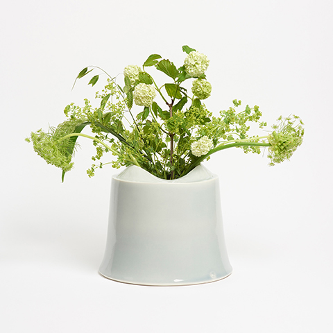 The Garnered - Medium Grey Wide Vessel Small Medium Tanya Gomez Ceramics The Garnered 60 Thumbnail