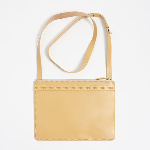 The Garnered - Parchment Leather Brogue Bag Doe Leather The Garnered Thumbnail