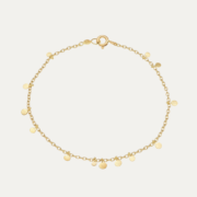 Little Random Dot 18ct Yellow Gold Bracelet - The Garnered Sia Taylor Db3 Y Little Random Yellow Gold Dots Bracelets Wb2